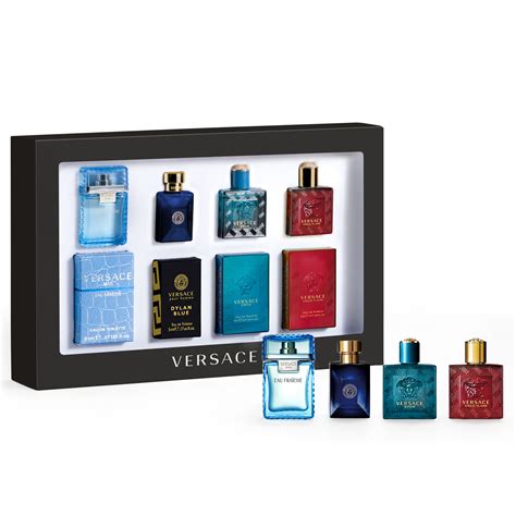 versace mini perfume set|versace mini aftershave set.